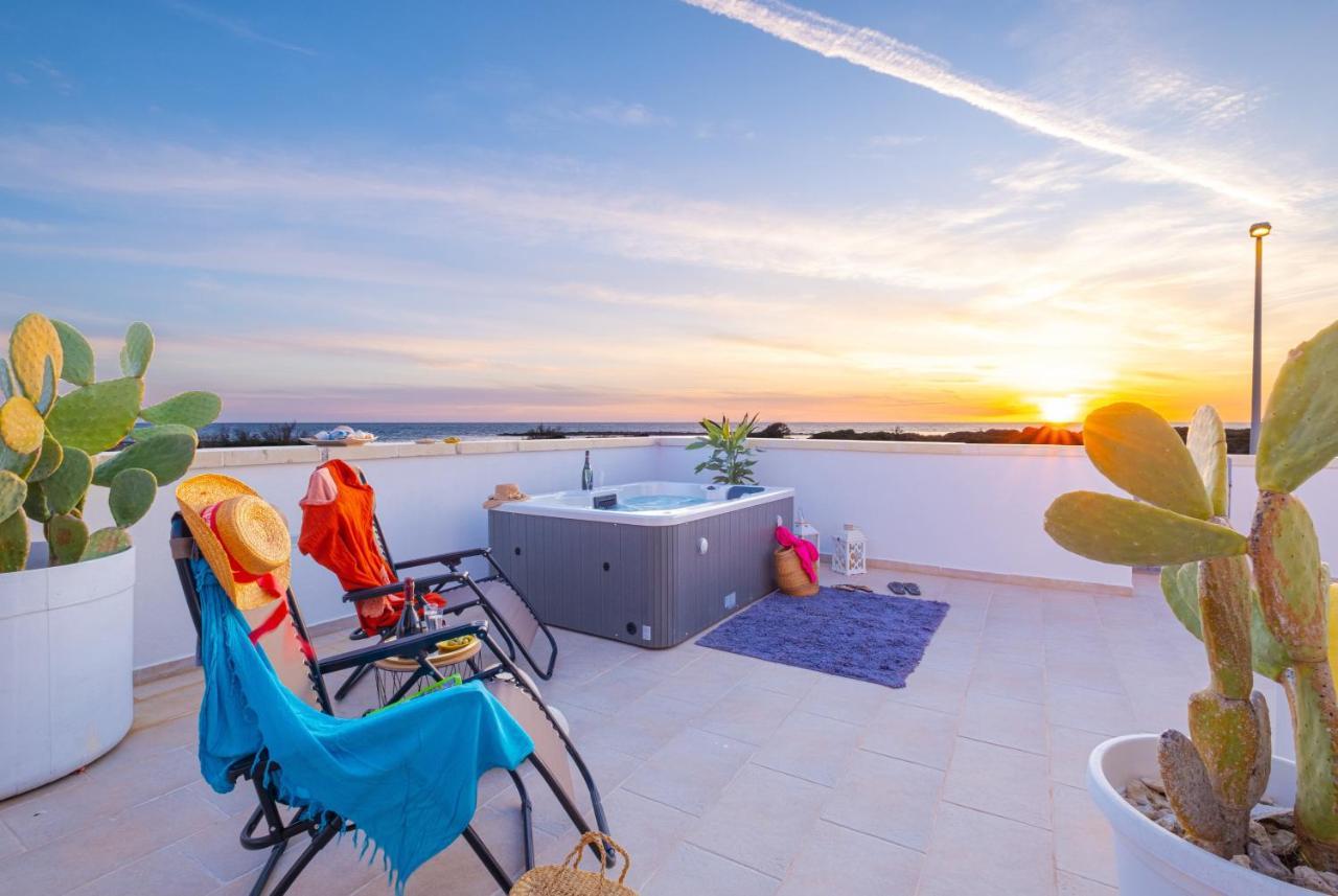 Villette Lux Fronte Spiaggia - Torre Pali Εξωτερικό φωτογραφία