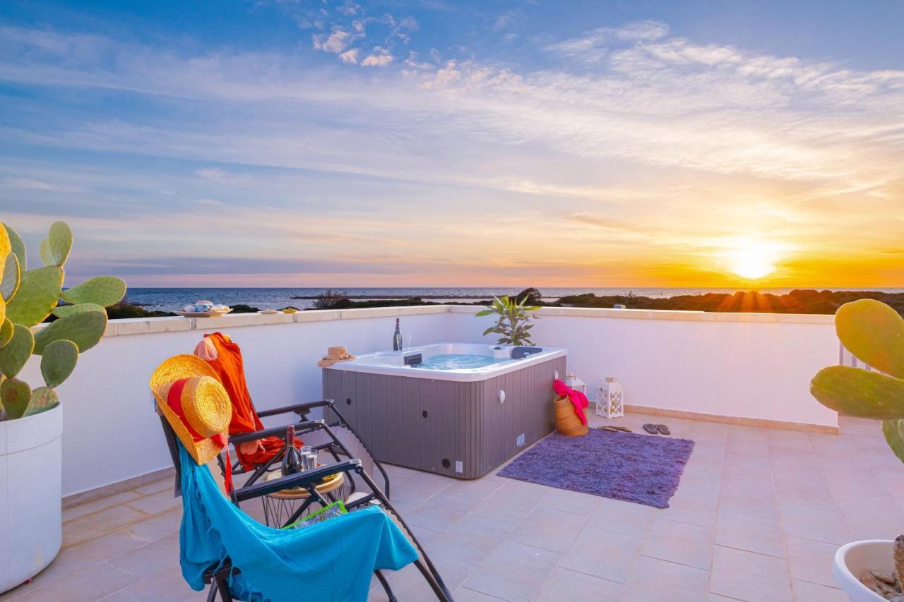 Villette Lux Fronte Spiaggia - Torre Pali Εξωτερικό φωτογραφία