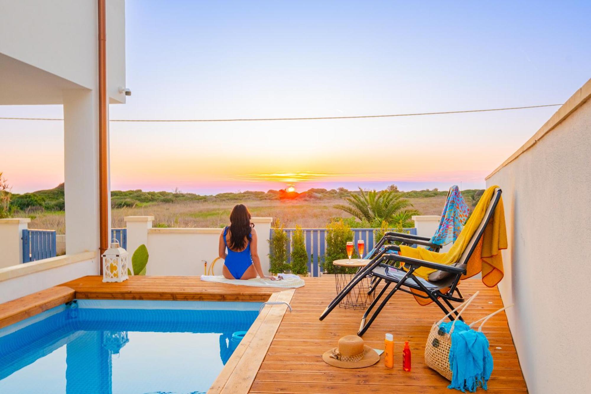 Villette Lux Fronte Spiaggia - Torre Pali Εξωτερικό φωτογραφία
